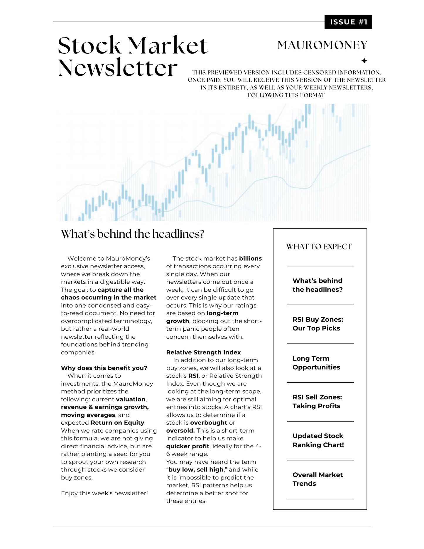 Weekly Stock Newsletters